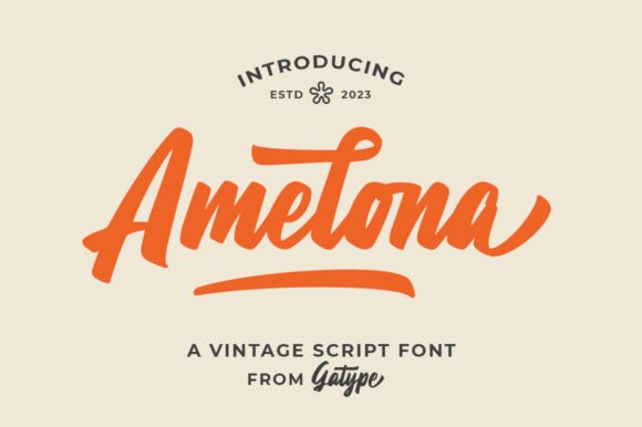 Amelona: A Vintage Script Font for Modern Marketing Designs