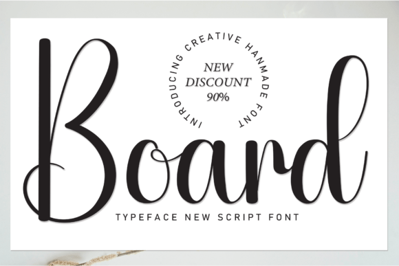 Board: A Handwritten Font with Editorial Elegance