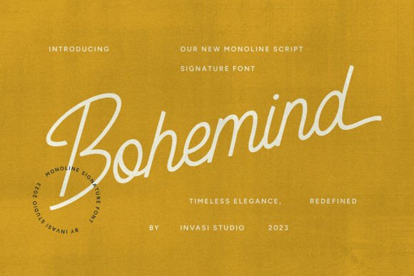Bohemind: A Stylish Signature Font for Real Business Branding