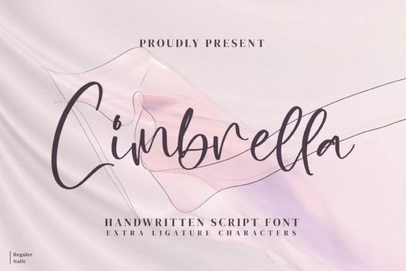 Cimbrella: A Script Font for Elegant Editorial Design