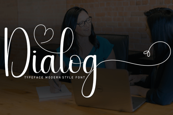 Dialog: A Sweet Script Font for Modern Editorial Design