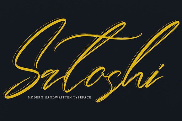 Elegant Script Font Satoshi: Perfect for Handmade Business Designs