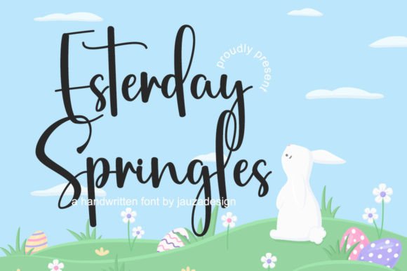 Esterday Springles: A Handwritten Font for Modern Web Design Projects