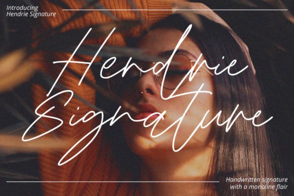 Hendrie Signature: A Graceful Script Font for Editorial Elegance