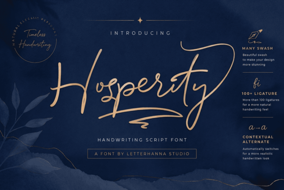 Hosperity: A Handwritten Font for Modern Editorial Design