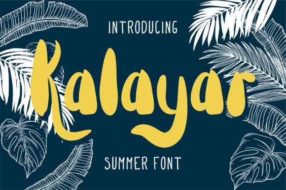 Kalayar: A Bold Script Font That Brings Energy to Brand Design