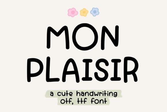 Mon Plaisir: A Handwritten Font That Brings Charm to Branding Projects
