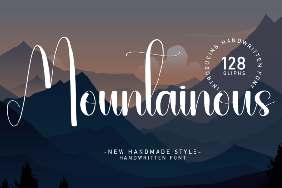 Mountainous: A Fresh Handwritten Font for Editorial Charm