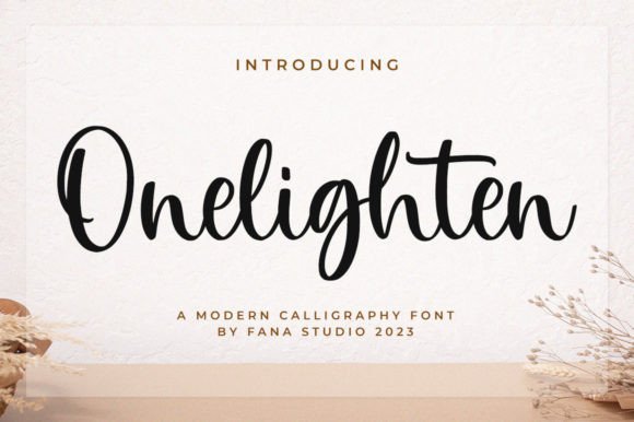 Onelighten: A Stylish Script Font That Elevates Your Campaign Typography