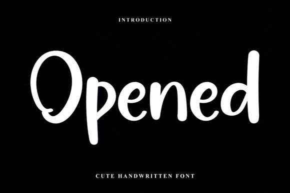 Opened: A Handwritten Font That Brings Elegance to Every Maker’s Project