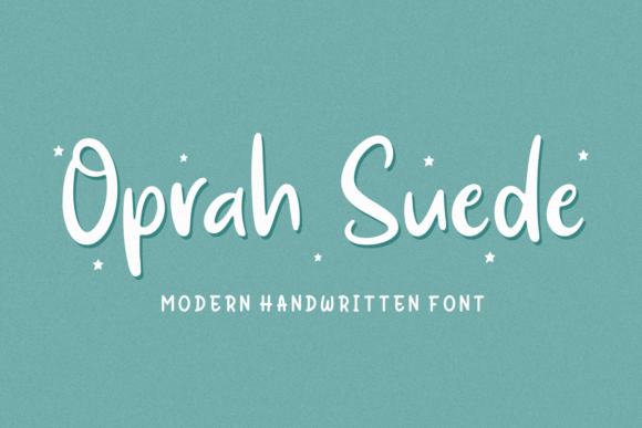 Oprah Suede: A Handwritten Font That Brings Warmth and Elegance to Every Maker’s Design