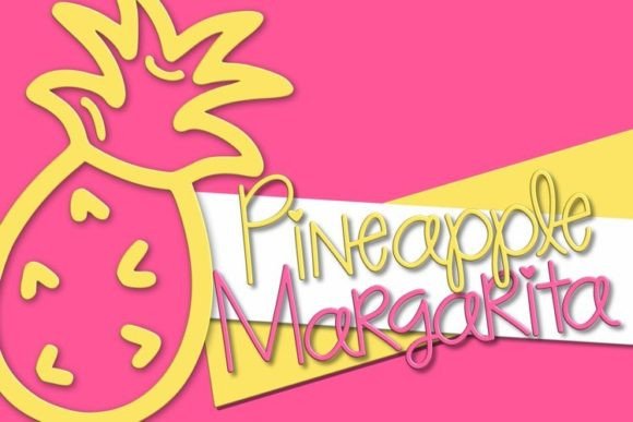 Pineapple Margarita: A Sweet Handwritten Font for Lively Brand Identities