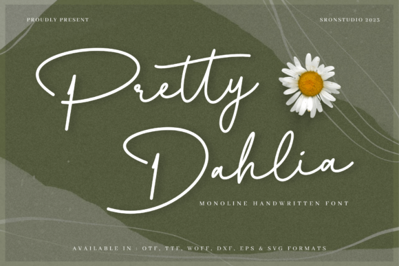 Pretty Dahlia: A Whimsical Script Font for Crafters & Makers