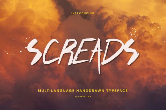 Screads: A Bold Script Font for Commanding Campaign Visuals