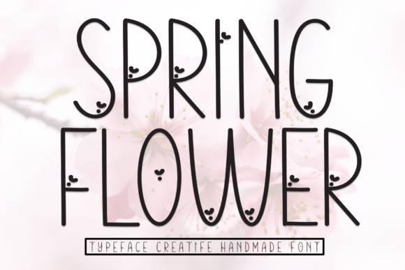 Spring Flower Font: A Sweet Touch for Small Business Branding