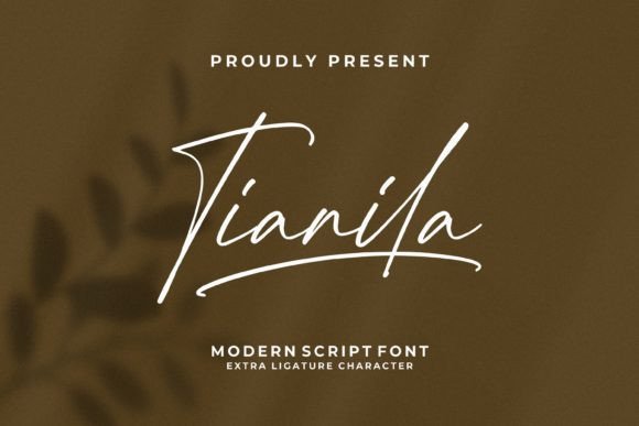 Tianila: A Modern Script Font for Elegant Editorial Design