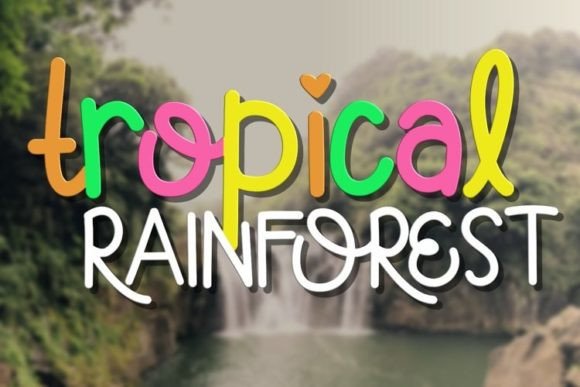 Tropical Rainforest: A Lush Handwritten Font for Modern Marketing Design