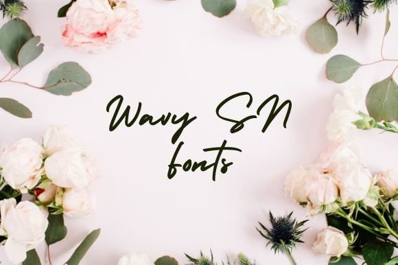 Wavy Sn: A Cute Handwritten Script Font for Crafters & Makers