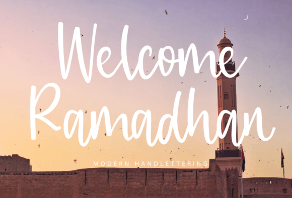 Welcome Ramadhan: A Handwritten Script Font for Modern Web Design